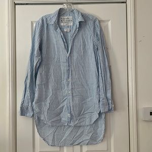 Frank & Eileen Gingham Cotton Button Down Shirt Medium